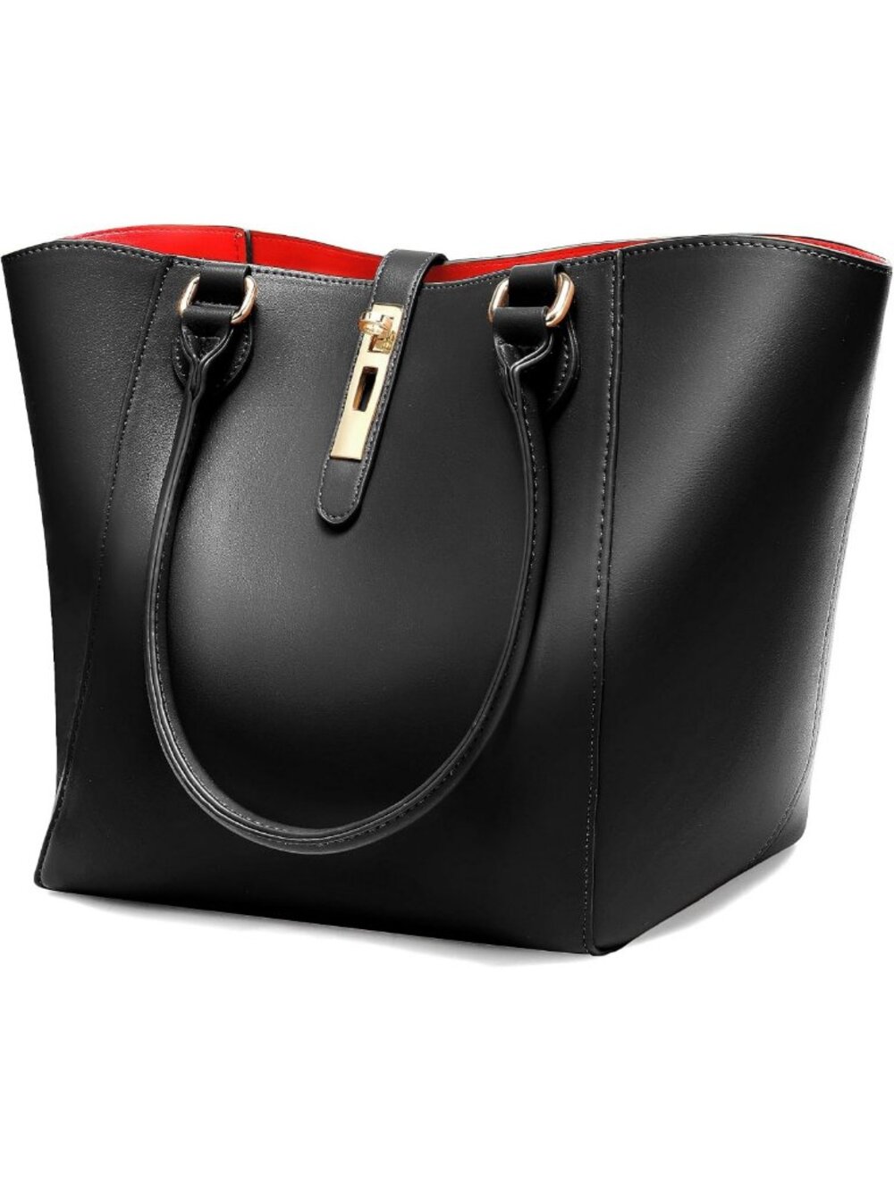 Stylish Large Bucket Tote Bag for Work, Shoulder Purse & Handbag for Women
